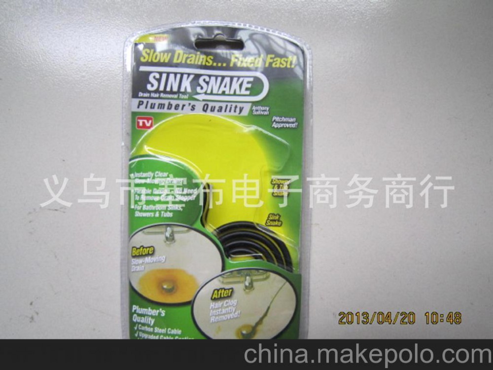 SINK SNAKE 管道(dào)疏通器 下水道(dào)通污器 排污管清理(lǐ)器